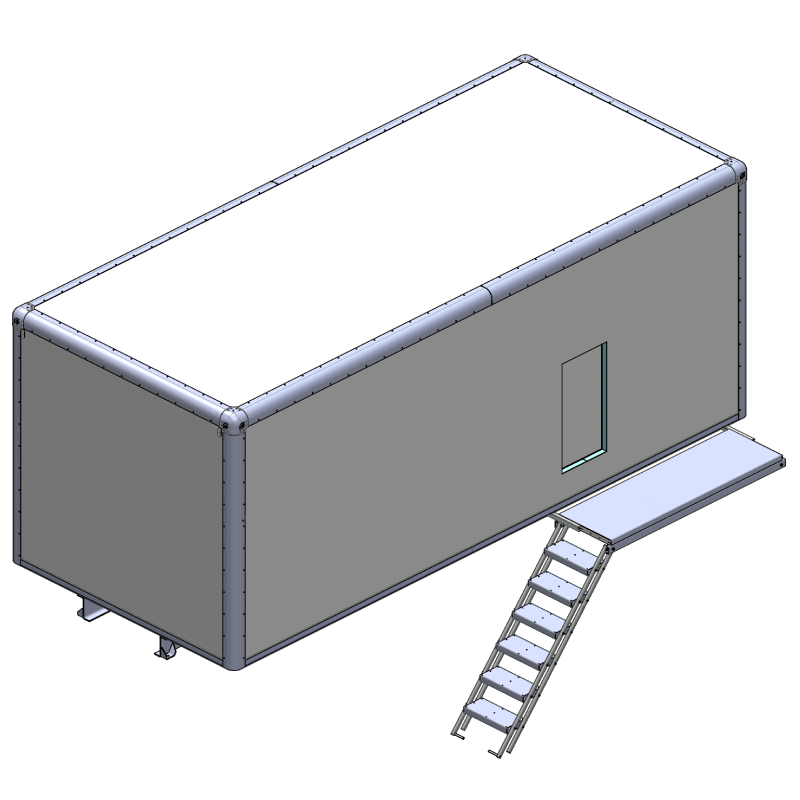 Cellule isolée caisse frigo pour camion de voyage