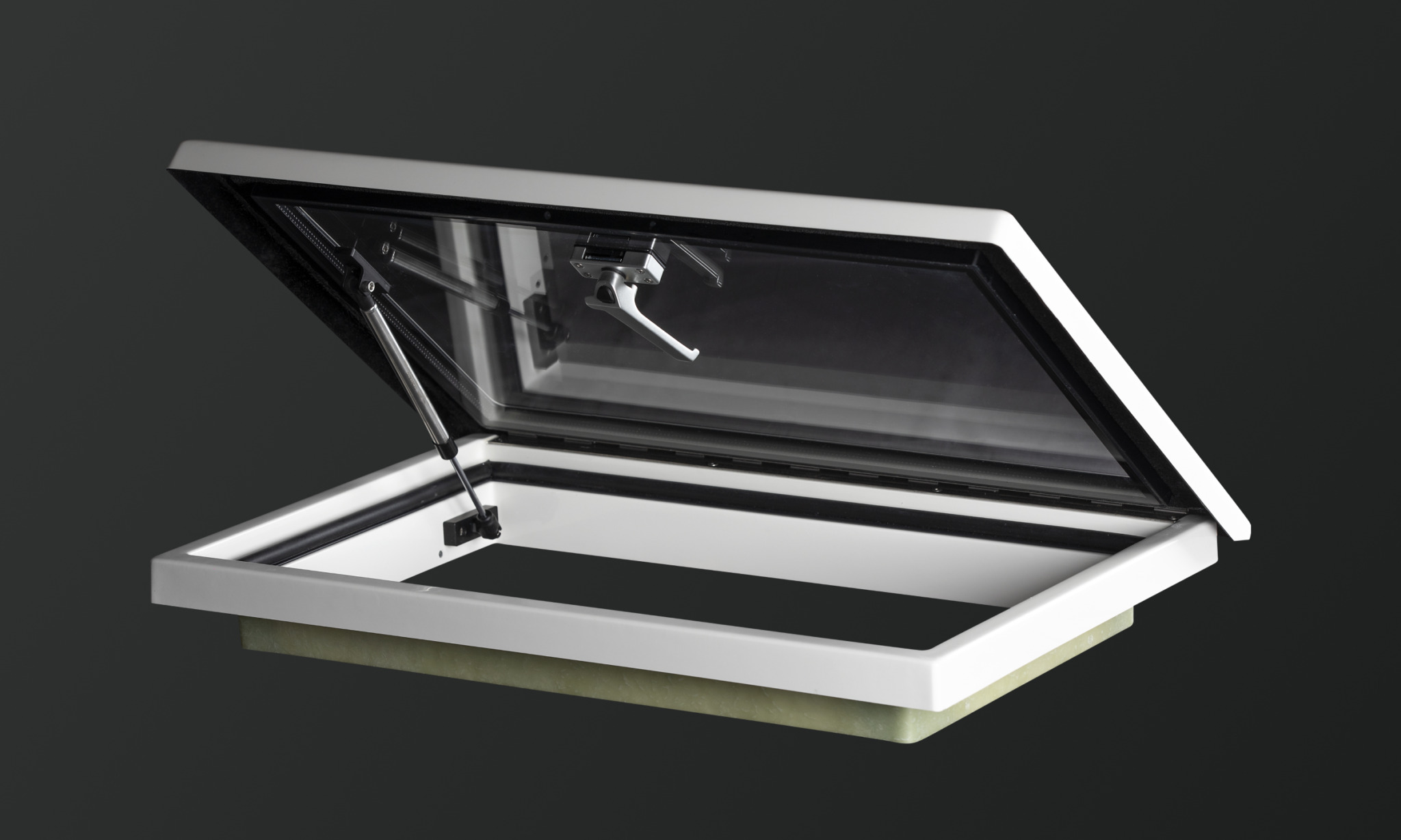 Fenêtre De Toit Pour Camping-car 800x500 Mm - Éclairage LED Intégré - Ventilation Avec Moustiquaire - Alliage Aluminium